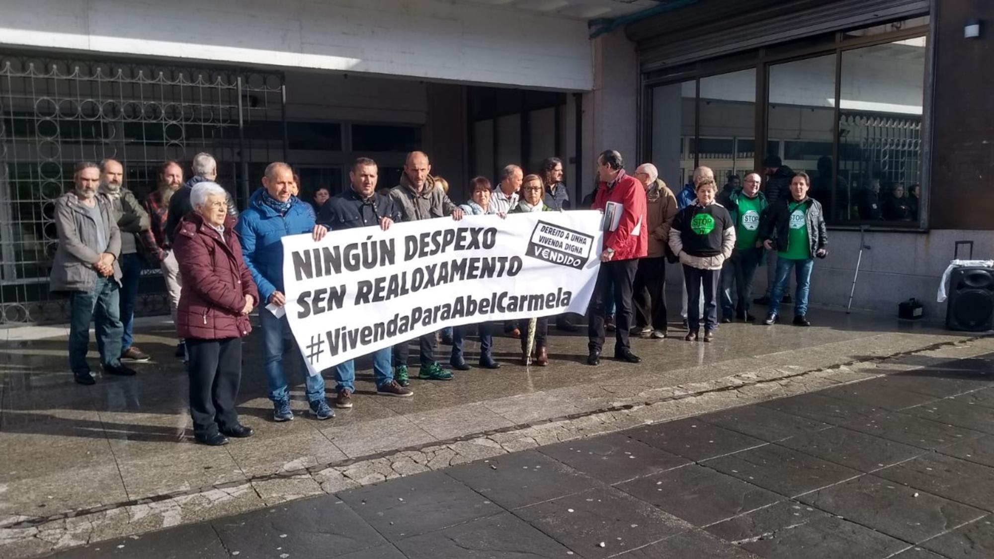 Concentración desafiuzamento Coia